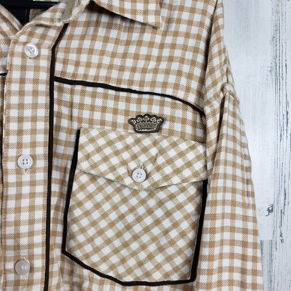 3/$15 attitude gold mens long sleeve button down shirt size 3XL - Picture 3 of 13